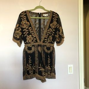 Honey Punch Boutique Shorts Romper